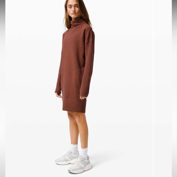 Lululemon Call for Cozy Dress in Heathered Ancient Copper streetwear  Athleisure - Picture 14 of 14